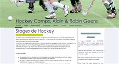 Desktop Screenshot of hockeycamps.be
