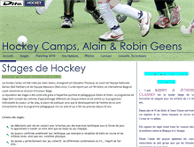 Tablet Screenshot of hockeycamps.be